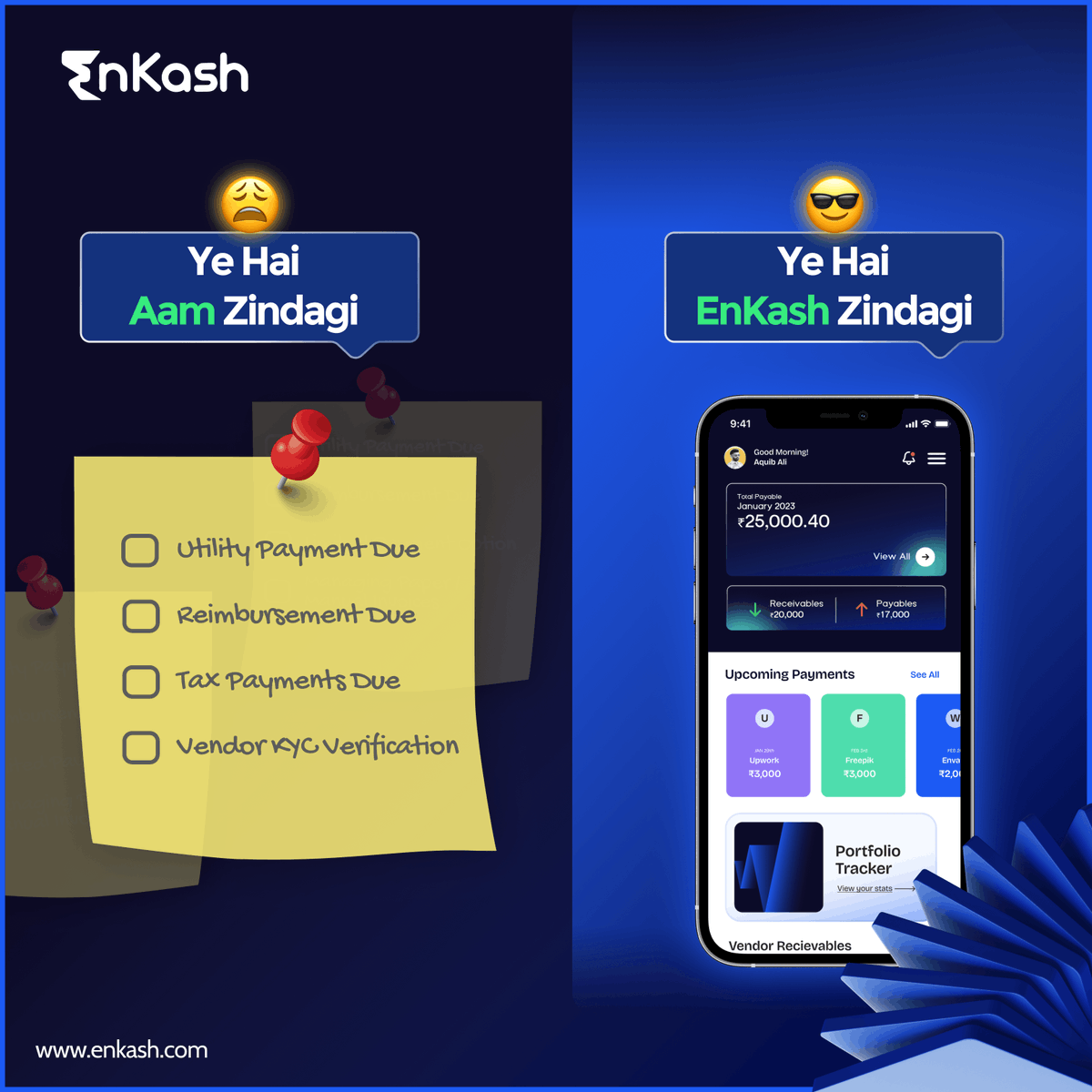 Too many tasks, too little time?⏳EnKash simplifies your daunting to-do list by automating processes and streamlining workflows with a single dashboard. Wave goodbye to manual headaches and hello to automated ease! 💼