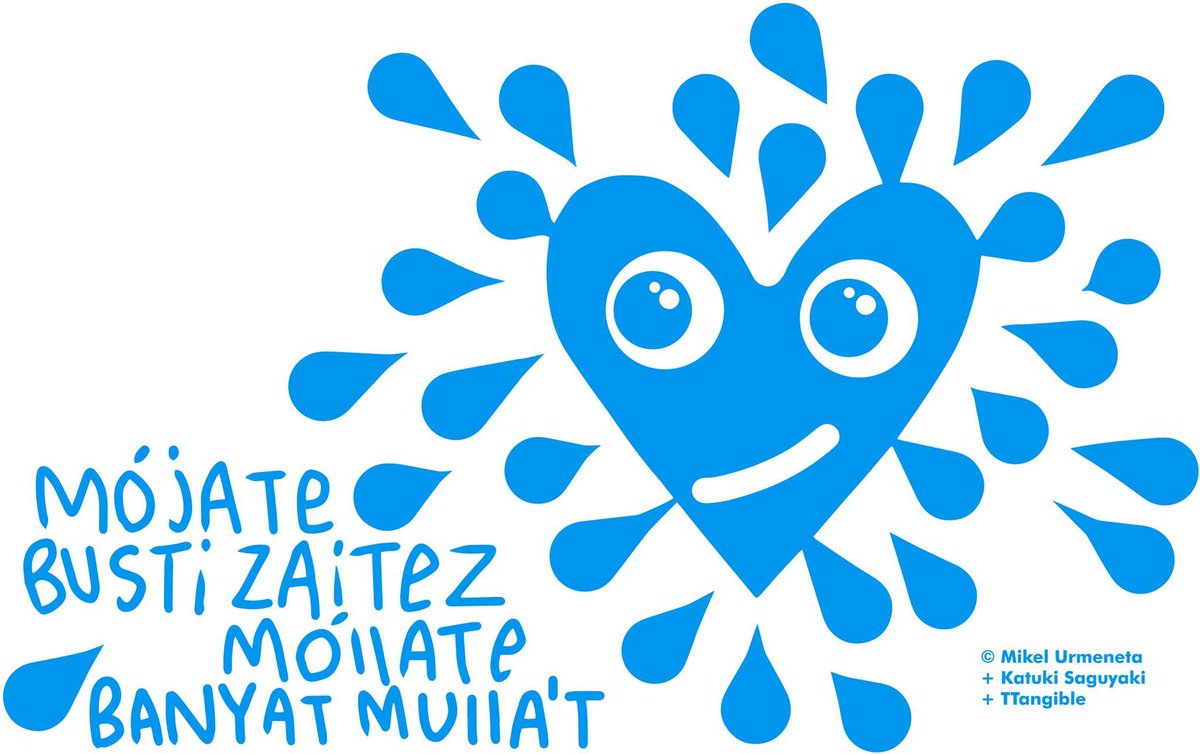 Ya tenemos aquí la nueva imagen del Mulla't, que este año tendrá lugar el próximo 14 de julio 💦
Una vez más, el ilustrador Mikel Urmeneta nos trae un corazón azul que se moja con una sonrisa, simbolizando a aquellos que se comprometen de corazón 💙
¿Qué os parece?