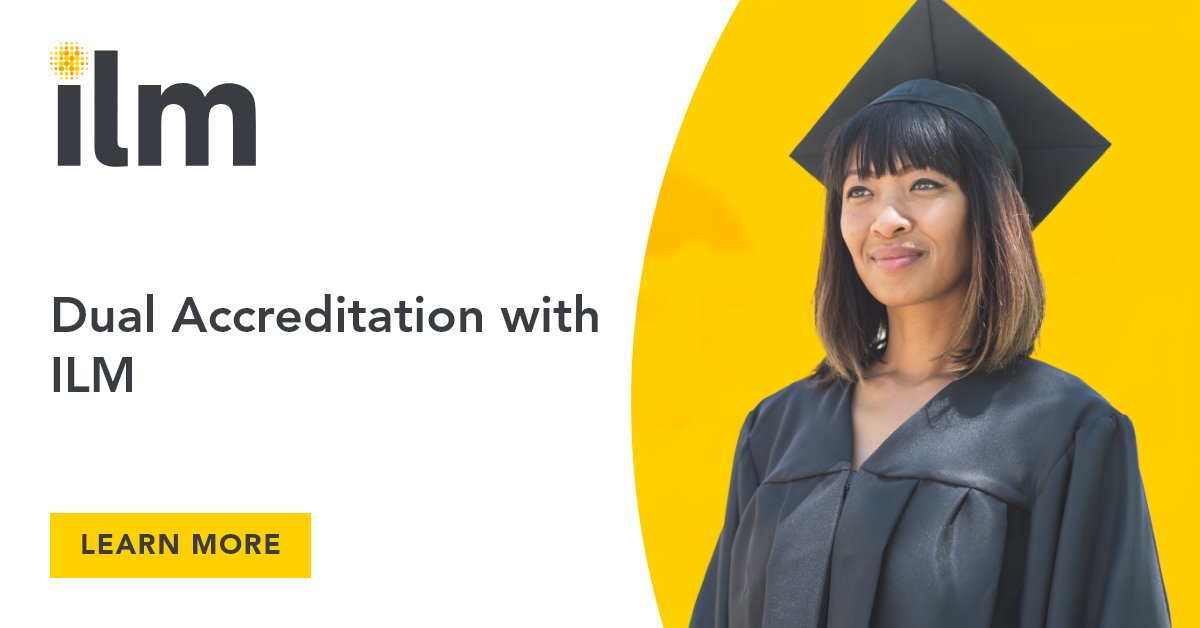 Become a university of choice, boost student employability and enhance your marketing with dual accreditation.

Other benefits include our leading-edge digital credentials, free student/tutor membership, and access to resources and events.
ow.ly/jIAN50QBLLa

#ilm