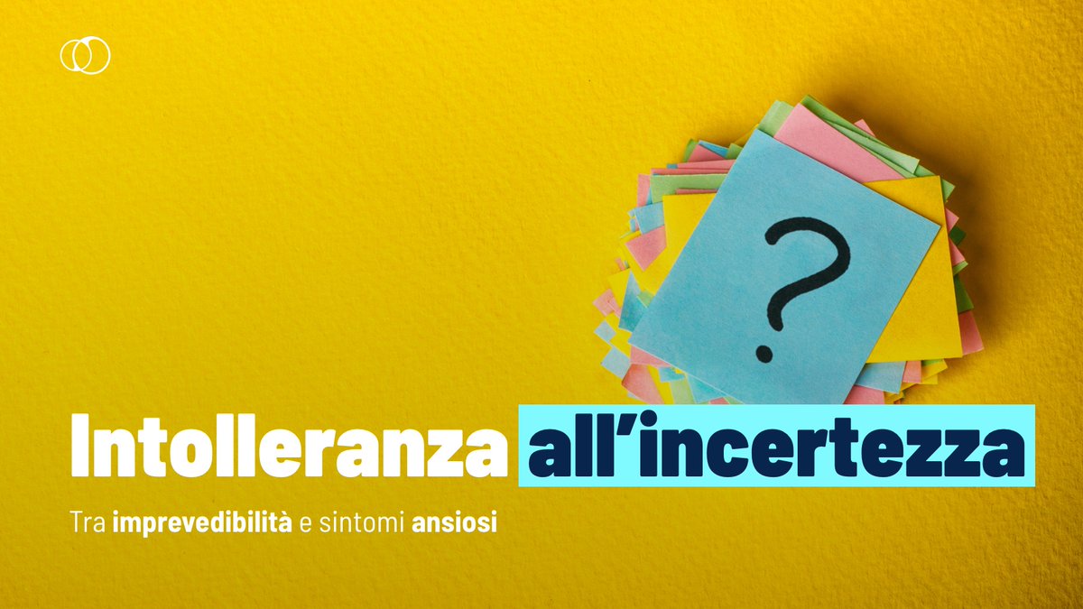 stateofmindwj's tweet image. La sensazione del non sapere cosa accadrà, e in modo maggiore l’intolleranza all’incertezza, è uno stato che per l’essere umano può essere visto come avverso, disorientante, e può portare all'insorgenza di sintomi ansiosi 

stateofmind.it/2024/02/intoll… 
#Ansia #Controllo #Incertezza