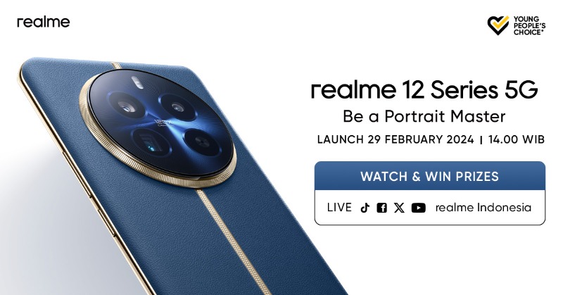 realmeindonesia's tweet photo. Coming Soon! realme 12 Series 5G, be the witness for the first flagship periscope in segment.