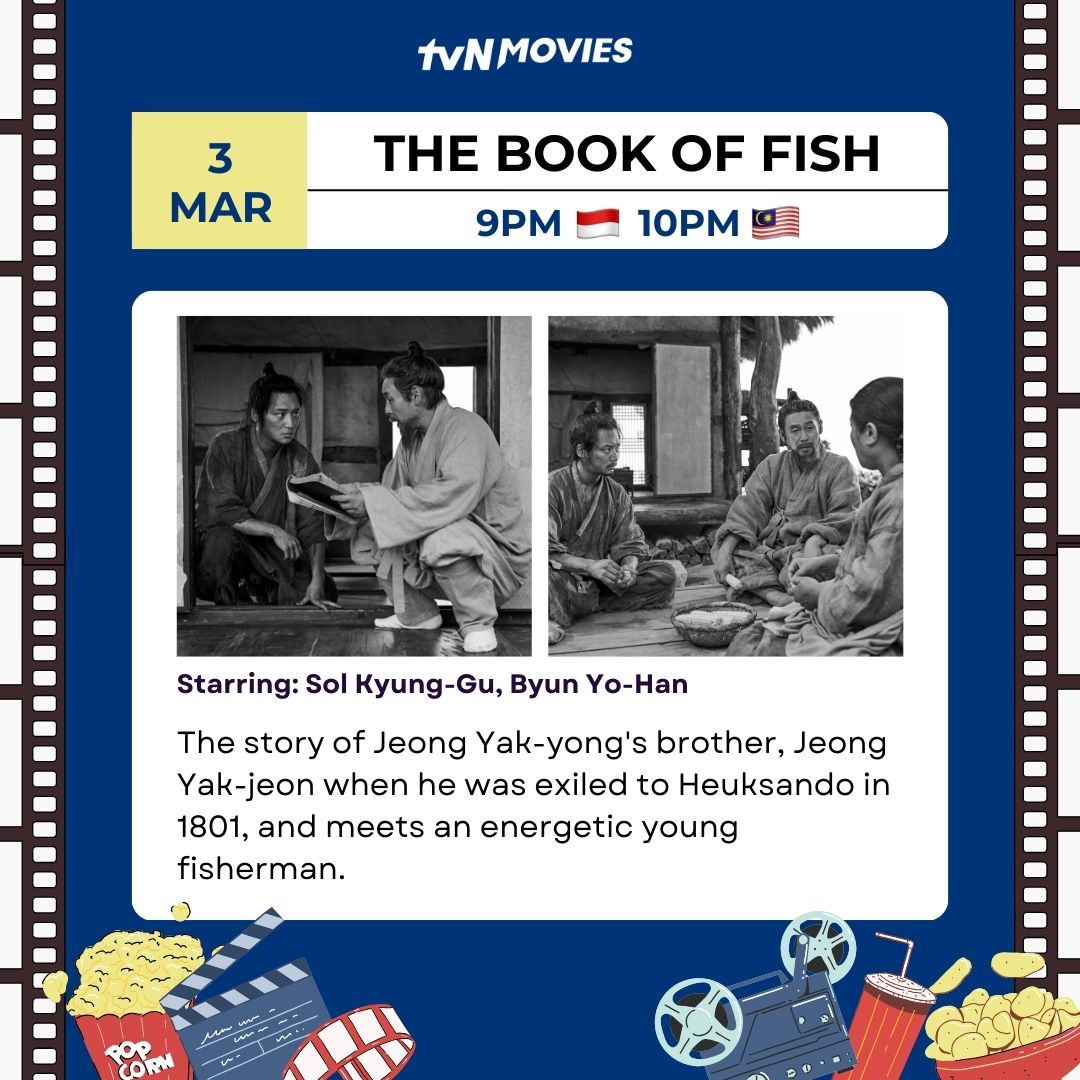 tvN_Movies's tweet photo. 🤩 Do not miss the Korean blockbusters specially curated for you!
9PM 🇮🇩 10PM 🇲🇾
2 March #VillainAndWidow
#HanSukKyu #KimHyeSoo
3 March #TheBookOfFish
#SulHyungGu #ByunYoHan
4 March #TheChilde
#KimSeonHo #KangTaeJu #KimKangWoo #GoAra
#tvNMovies #HomeOfKoreanBlockbusters https://t.co/KwdO1rNyIY