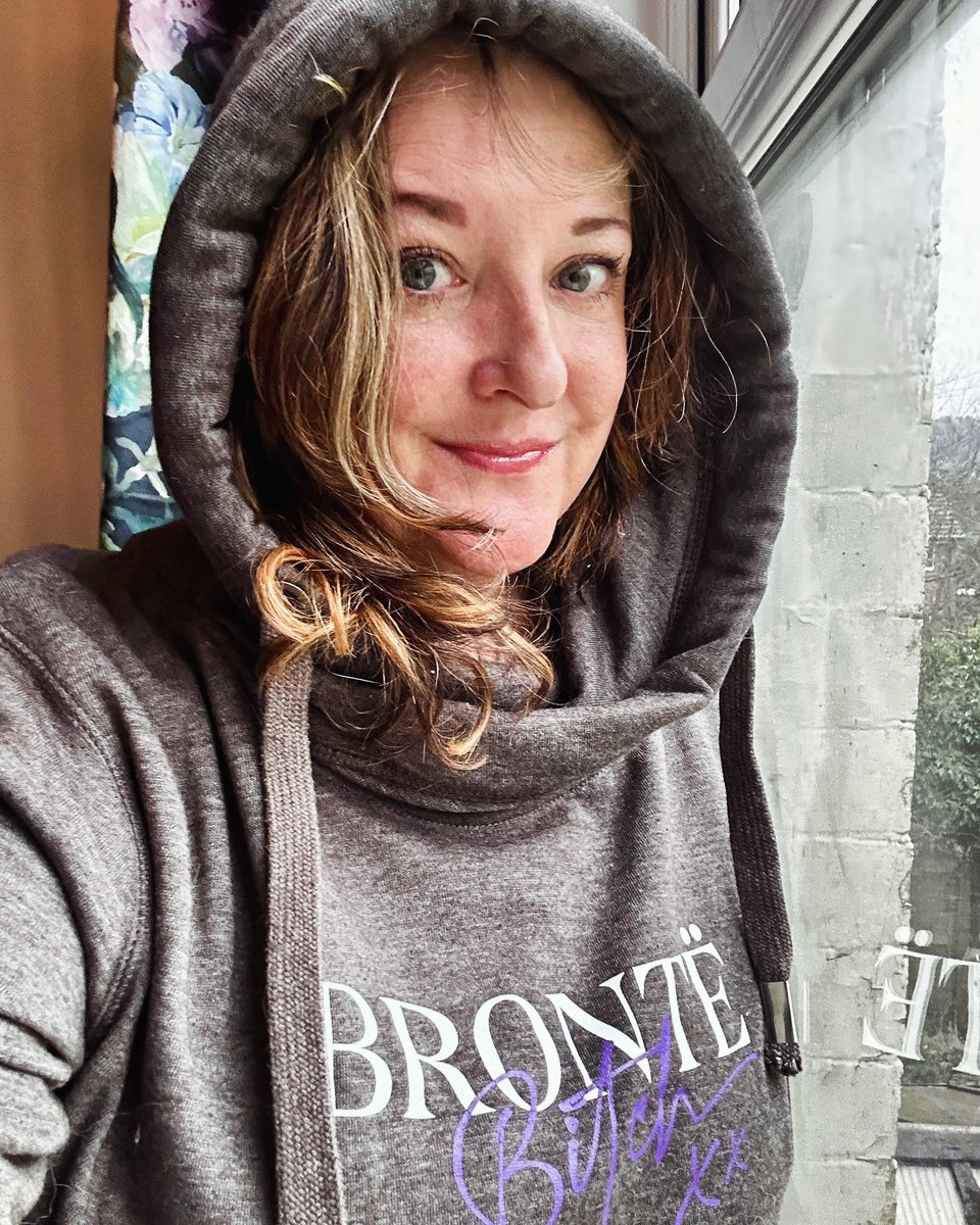 I got a new writing hoody through with I will be channelling the take no prisoners spirit of my queen, Charlotte Brontë