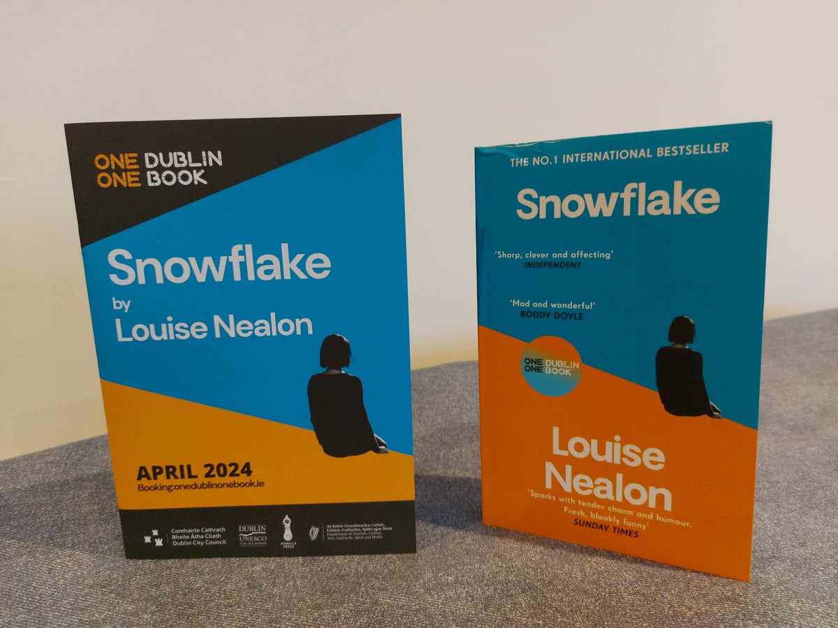 @DubCityCouncil Launching #1dublin1book Snowflake by @louise_nealon today. Order your copy from your local library or get digital on Borrowbox. Free events starting in April.
onedublinonebook.ie
#LetsgetDublinreading #Squeezeinaread #irelandreads