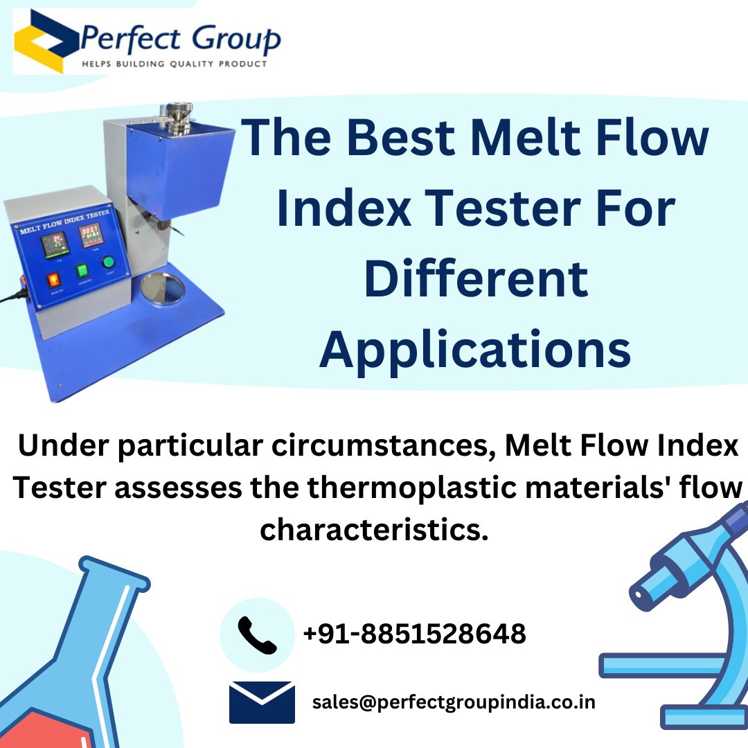 perfectgroup12's tweet image. The Best Melt Flow Index Tester For Different Applications
Under particular circumstances, Melt Flow Index Tester assesses the thermoplastic materials&apos; flow characteristics.
#perfectgroupindia #industrial #meltflowindextester
Visit us: medium.com/@itnseo62/the-…