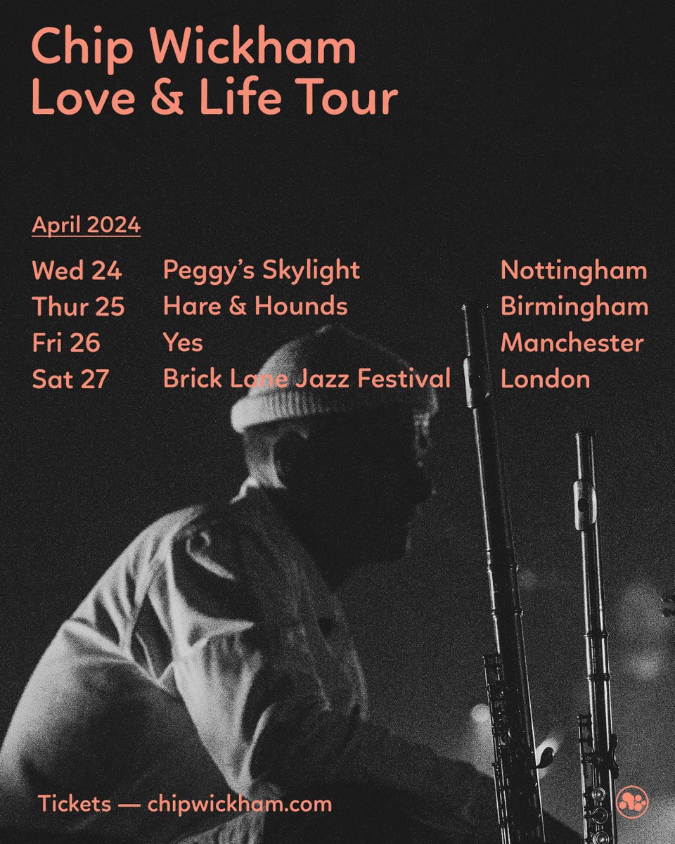 Catch Chip Wickham live! @ChipWickham is touring across the UK in April, sharing music from his latest work ‘Love & Life’ and many special tunes. All shows are on sale this Thursday at 11AM Tickets and details ➜ chipwickham.com