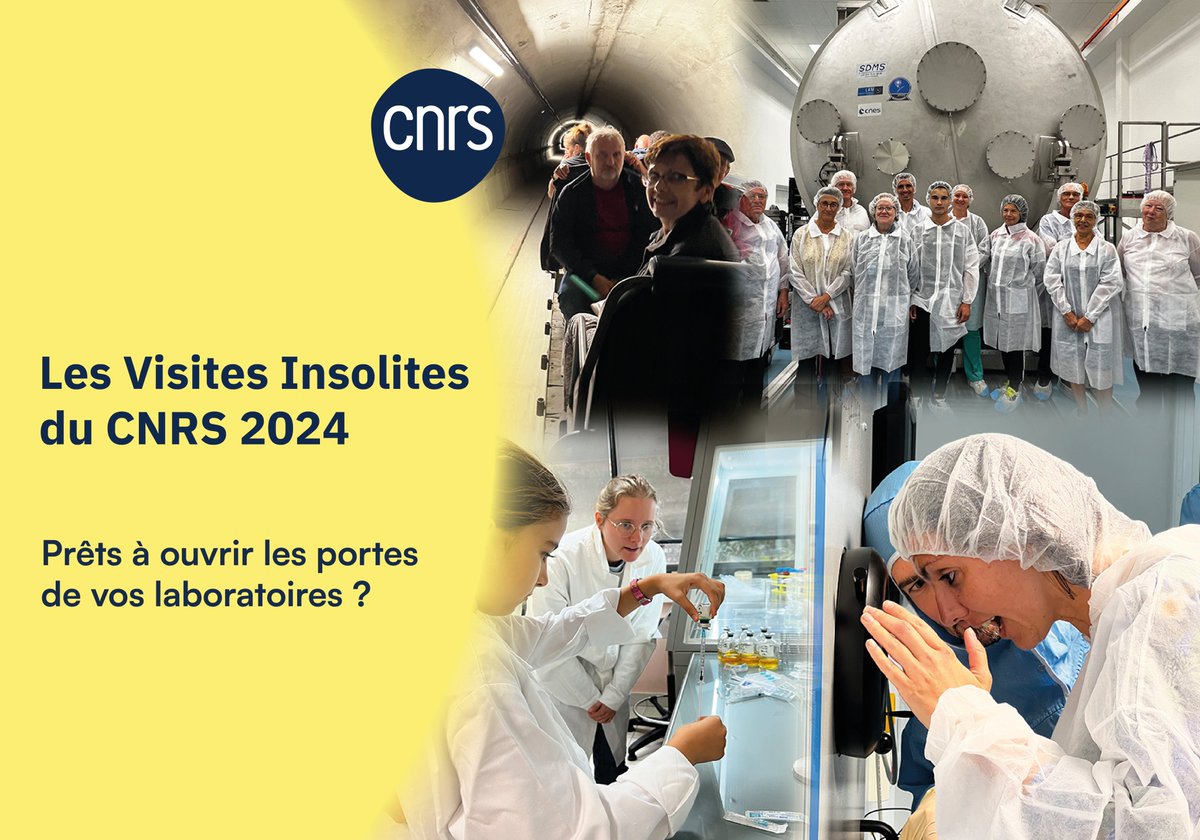 📢Laboratoires de Provence et Corse, rejoignez l’aventure des #VisitesInsolites du @CNRS en ouvrant vos portes lors de la Fête de la #science en 🗓️octobre. Des visites en petits groupes pour une expérience intimiste, interactive et exceptionnelle. #CNRSinsolite #FDS2024