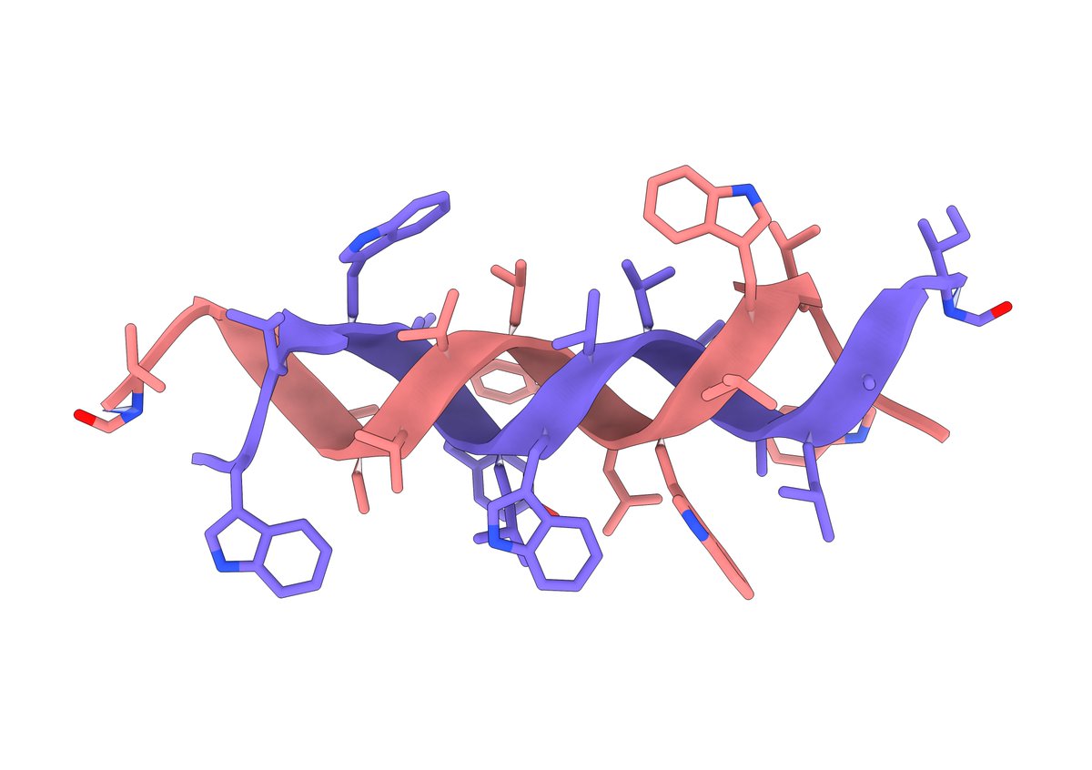This peptide structure is wild (PDB 1ALZ)