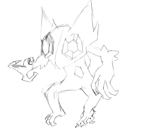 DarthDroid10's tweet photo. its #PokemonDay so here is this blimmin' AWFUL quick attempt at drawing one of my favourite Pokemon leading an attack on your eyeballs. https://t.co/pJwN6GNVHZ