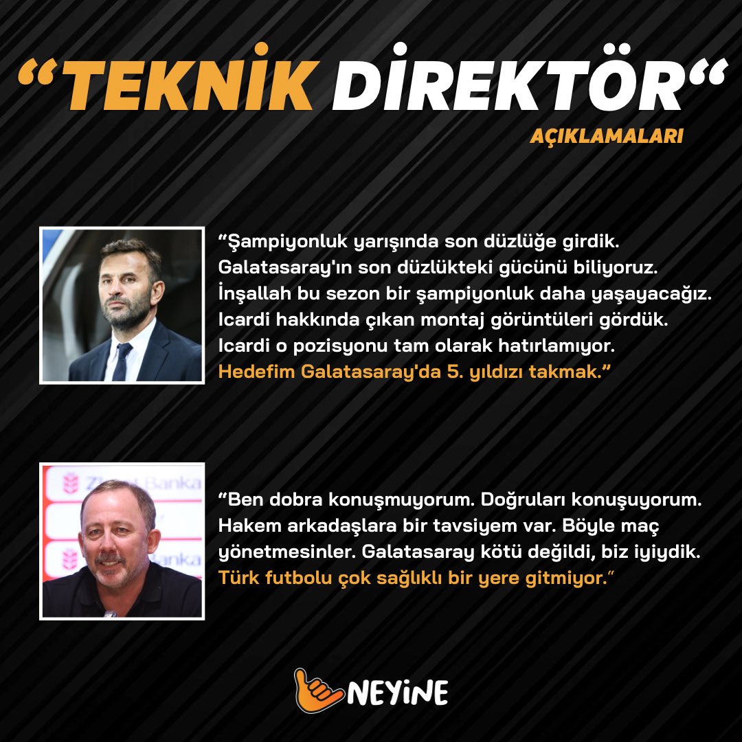 📝 Kritik maçların ardından Teknik direktörlerin açıklamaları !