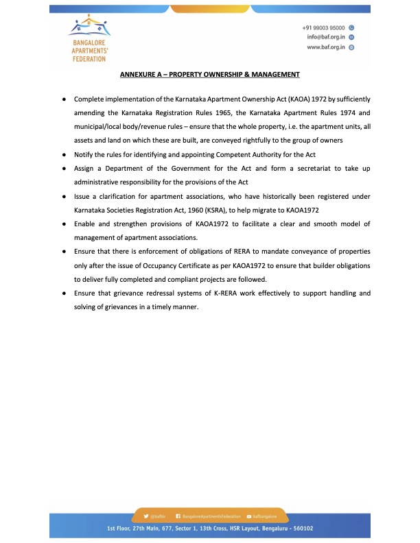Bangalore Apartments' Federation tweet media