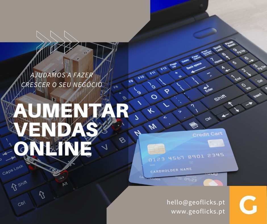 𝗔𝗨𝗠𝗘𝗡𝗧𝗔𝗥 𝗔𝗦 𝗩𝗘𝗡𝗗𝗔𝗦 𝗢𝗡𝗟𝗜𝗡𝗘🛒 💳 

Desenvolvemos estratégias eficazes que aumentam a conversão das suas visitas em vendas efetivas!

Contacte-nos: hello@geoflicks.pt

#geoflicks #marketing #branding #empresas #ecommerce #lojasonline