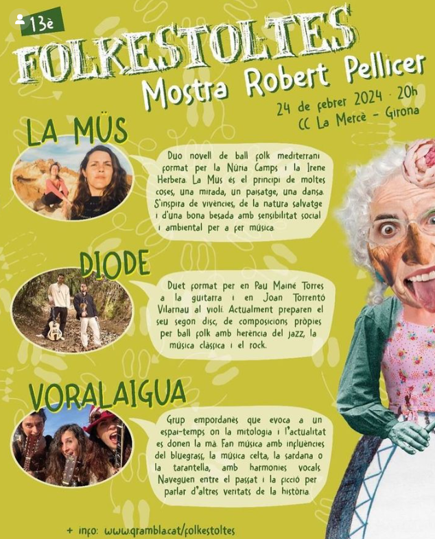 FMediterrania's tweet photo. El grup Mus, amb Núria Camps i la manresana Irene Herbera, ha guanyat el premi de la Mostra Robert Pellicer del Folkestoltes de Girona (organitzat per QRambla).
Felicitats! Com a grup guanyador, a l'octubre actuarà a #FMediterrania dins l'off de pura arrel #HumusMediterrani. https://t.co/hEu2g2ZiXZ