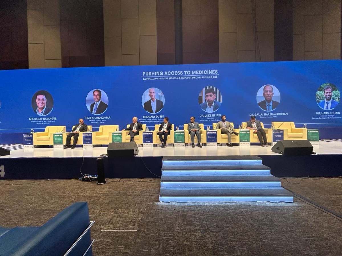 “Regulator and innovator must join hands to advance innovation and science in India.” - Sanjiv Navangul at the Bio Asia 2024 panel discussion on Rationalising the regulatory landscape for vaccines and biologics. #bsvwithu #bioasia2024