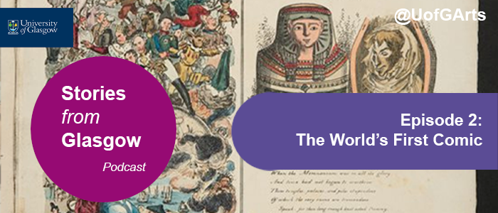 We're counting down to #WorldBookDay 

Get in the literary mood with #StoriesFromGlasgow podcast & learn about the World's First Comic. 

Available now wherever you listen to podcasts gla.ac.uk/colleges/arts/…