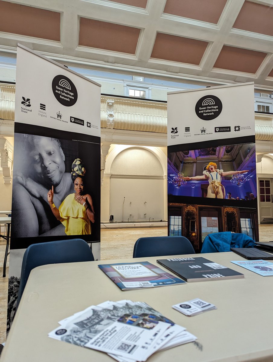 Our stand is ready to go here at the #QueerHistory Fair 2024! Come say hello to @CesareCuzzola and @CuratorMatthew to find out more about the Network's upcoming activities 🌈 @QueerHistGold