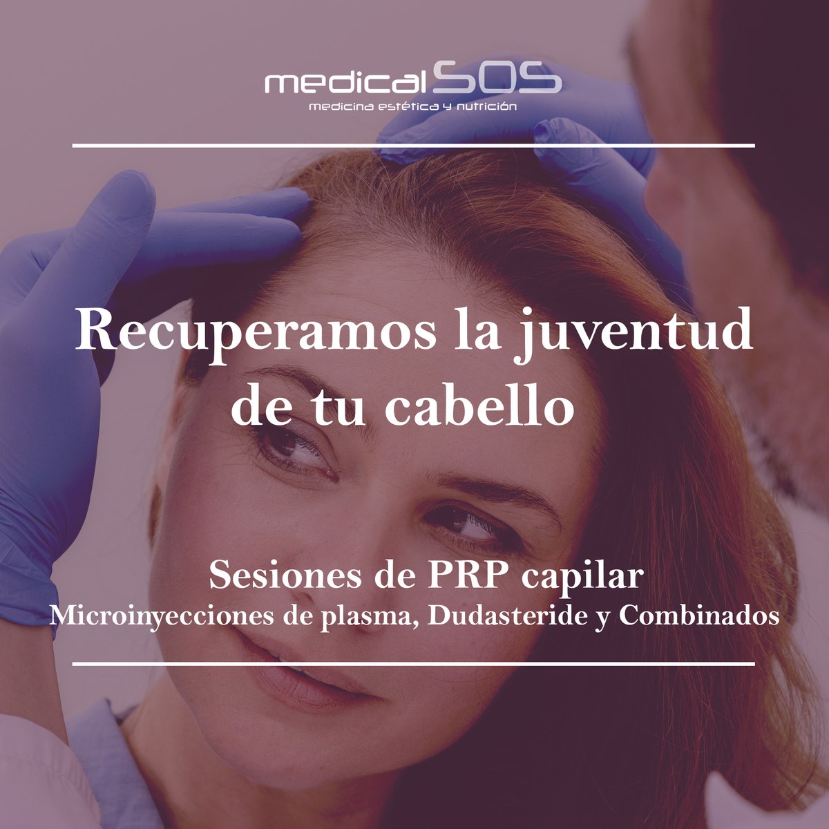 MEDICALSOS_GR's tweet photo. Con nuestra bioestimulación capilar conseguimos frenar la caída y estimular el crecimiento del pelo a hombres y mujeres afectados de alopecia o cabello debilitado. https://t.co/d7Lu1WzXU0