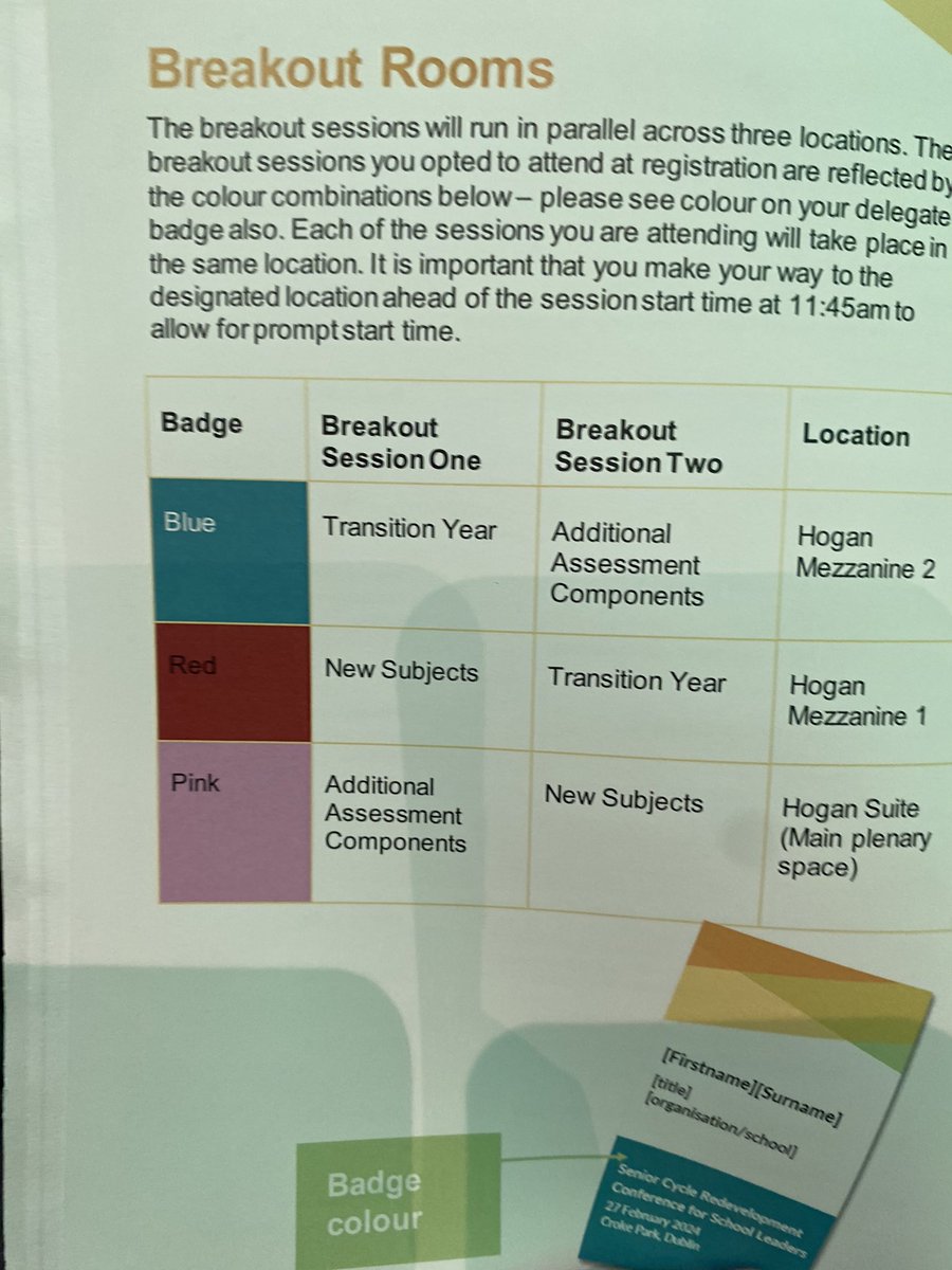 Colaistebride's tweet image. Delighted to attend Senior Cycle Redevelopment Conference for School Leaders @CrokePark. #specifications #collaboration #clarity #cooperation #support #accelerated-delivery #reimagine