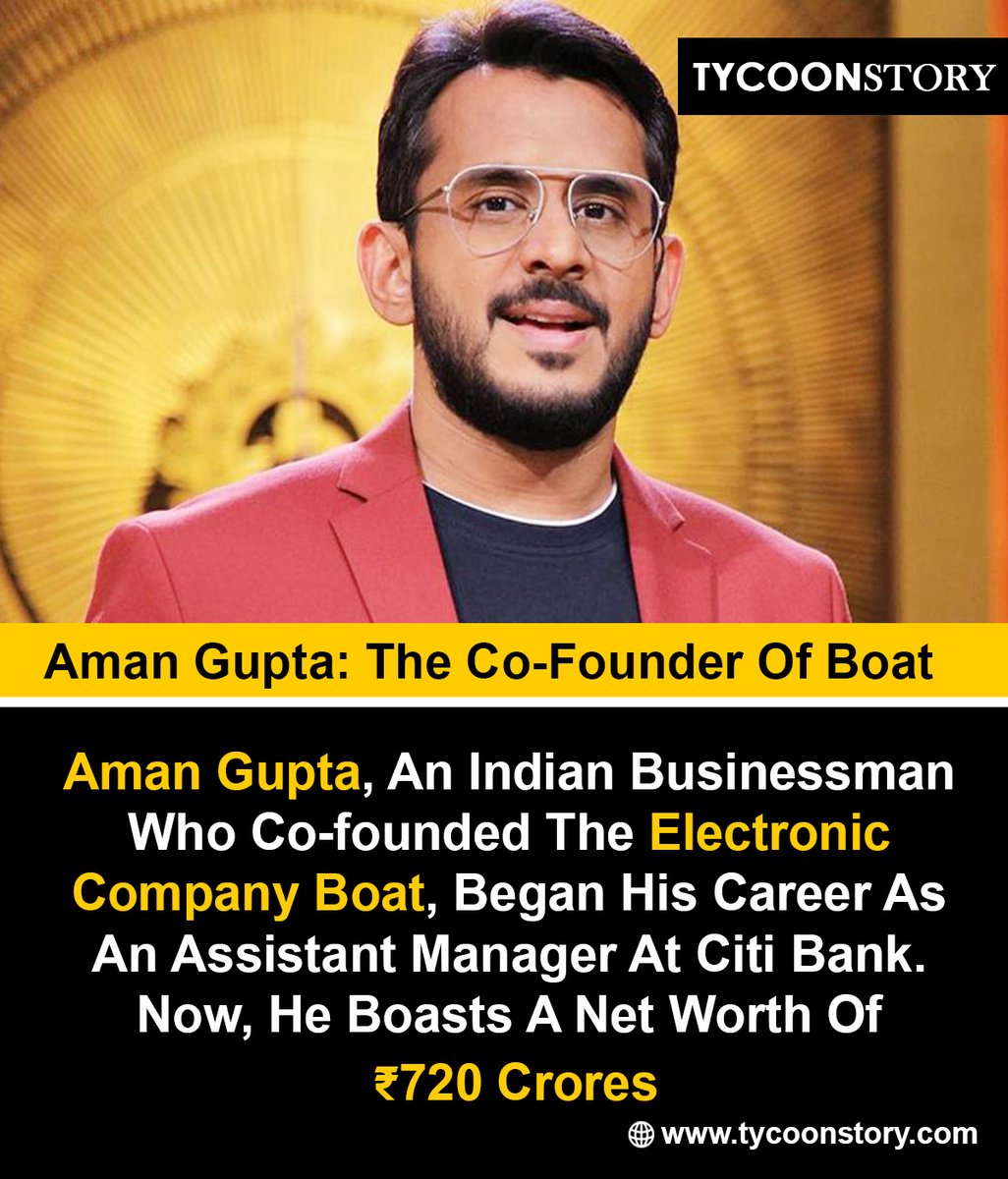 Aman Gupta The Co-Founder Of Boat

#AmanGupta #boAt #TechEntrepreneur #StartupLife #Entrepreneurship #CoFounder #IndianStartup #BusinessOwner #Innovation #TechIndustry #SuccessStory #Inspiration #AudioEquipment  @RockWithboAt  @amangupta0303 

tycoonstory.com