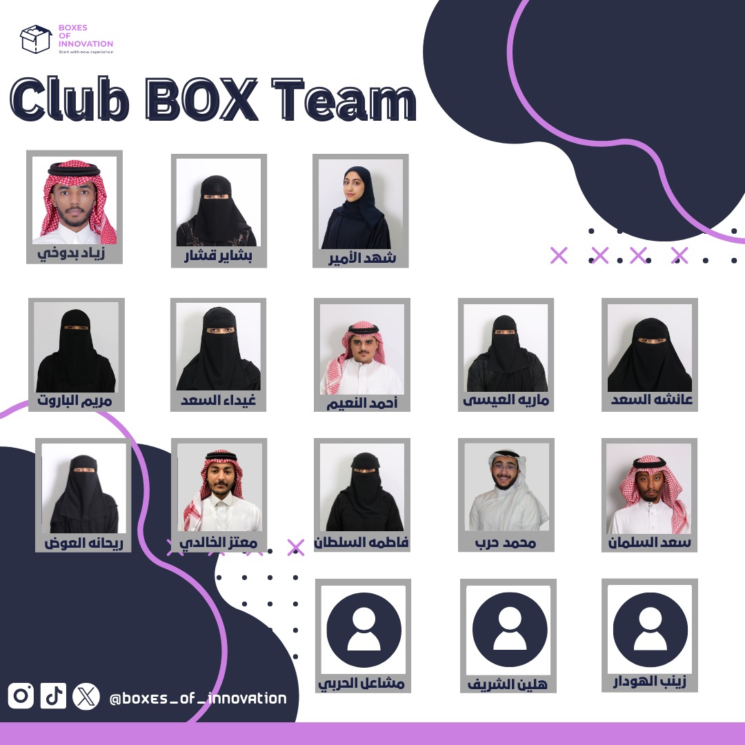 boxes_of_'s tweet photo. " أحلامنا كبيره.. وفريقنا فريد" 

هذا الكيان خصص لمن هم شغوفون نحوا التعلم، من يجيدون خلق الفرص و التمكن منها؛  هنا نادي صناديق الابتكار بأفراده المميزين!💜

#صناع_التجربة 
#فريق_مؤسسة_صناديق_الابتكار https://t.co/vie1HTCcAU