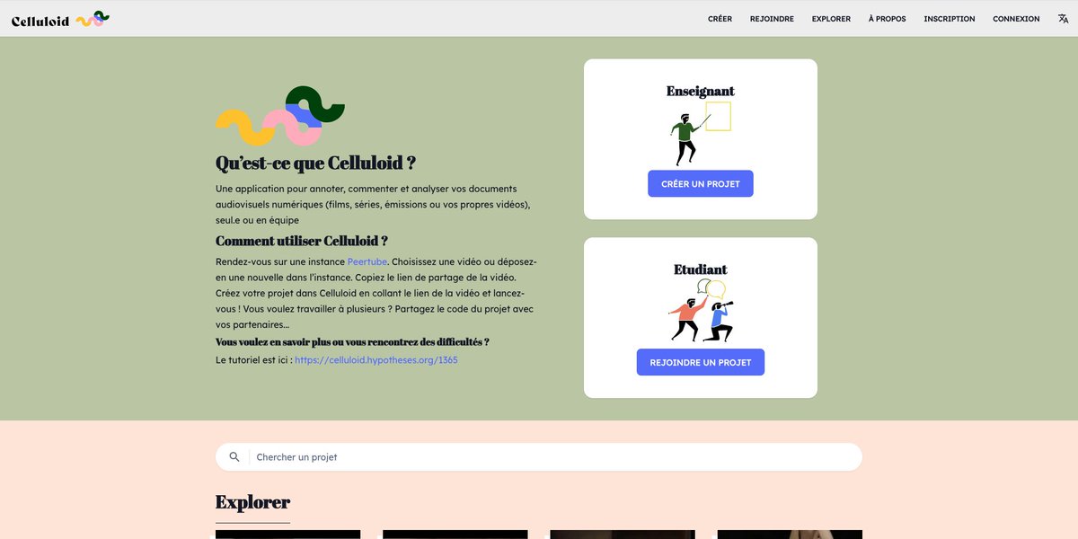 🤔Celluloid, c’est quoi? Une application développée dans le cadre de CANEVAS pour annoter, commenter et analyser vos documents audiovisuels numériques, seul.e ou en équipe. 🫴Pour utiliser Celluloid: bit.ly/3SRfV4d 👀Tutoriel vidéo disponible: bit.ly/3USm6ri