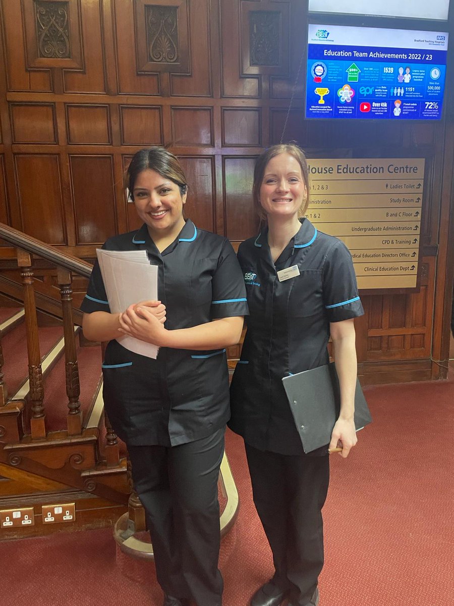 BEAT_PracticeEd's tweet photo. Happy Tuesday 👋
Our friendly Practice Educators Aqeela and Carla are currently out on clinical visits providing support to all students and placement areas.
#supportingstudents #supportingstaff #bthft https://t.co/AXZCHFO3Ov