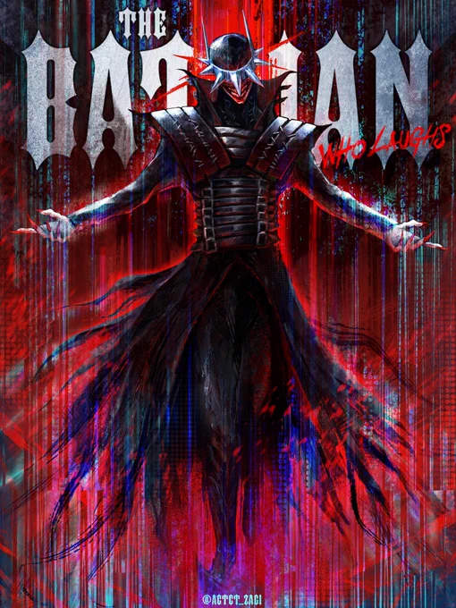 【嗤うバットマン|Batman Who Laughs】最推しのDCヴィラン、バットマン フーラフズを描いた。 