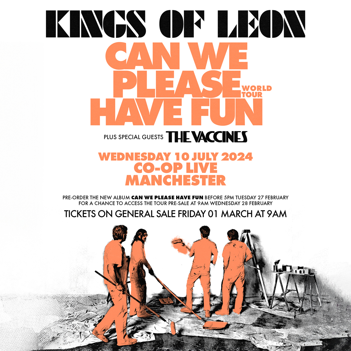 Co-op Members get access to presale tickets to <a href="/KingsOfLeon/">Kings Of Leon</a> performing at <a href="/TheCoopLive/">Co-op Live</a>, Manchester. 

Tickets available 9am tomorrow ✨
