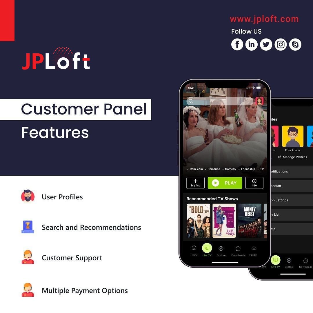 jploftsolutions's tweet image. 📽️ Lights, Camera, Code! 🚀Let&apos;s chat and make your streaming service the next big hit! 🎬📱💥

Visit: bit.ly/49sIk7T

#VideoStreamingApp #videostreamingappdevelopment #videostreamingappservices #AppDevelopment #appdevelopmentusa #appdevelopmentdenver #jploftsolutions
