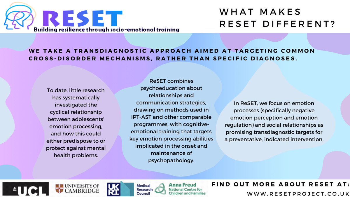Interested in learning more about what makes ReSET different? 🔍We've made a graphic explaining more about the background to our intervention! 📚