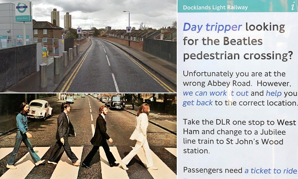 @sharonodea Abbey Road on the DLR. It was only built as a practical joke