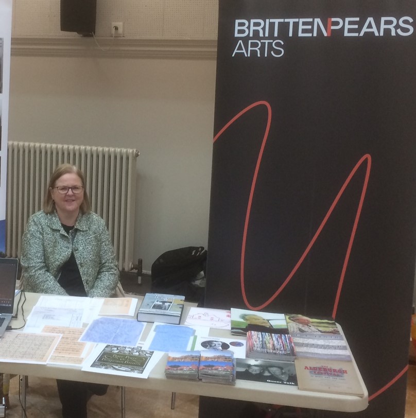 Judith and Nick from the @BrittenOfficial team are at Goldsmiths University of London for the Queer History Fair today - come and have a chat about the research resources we can offer! @QueerHistGold