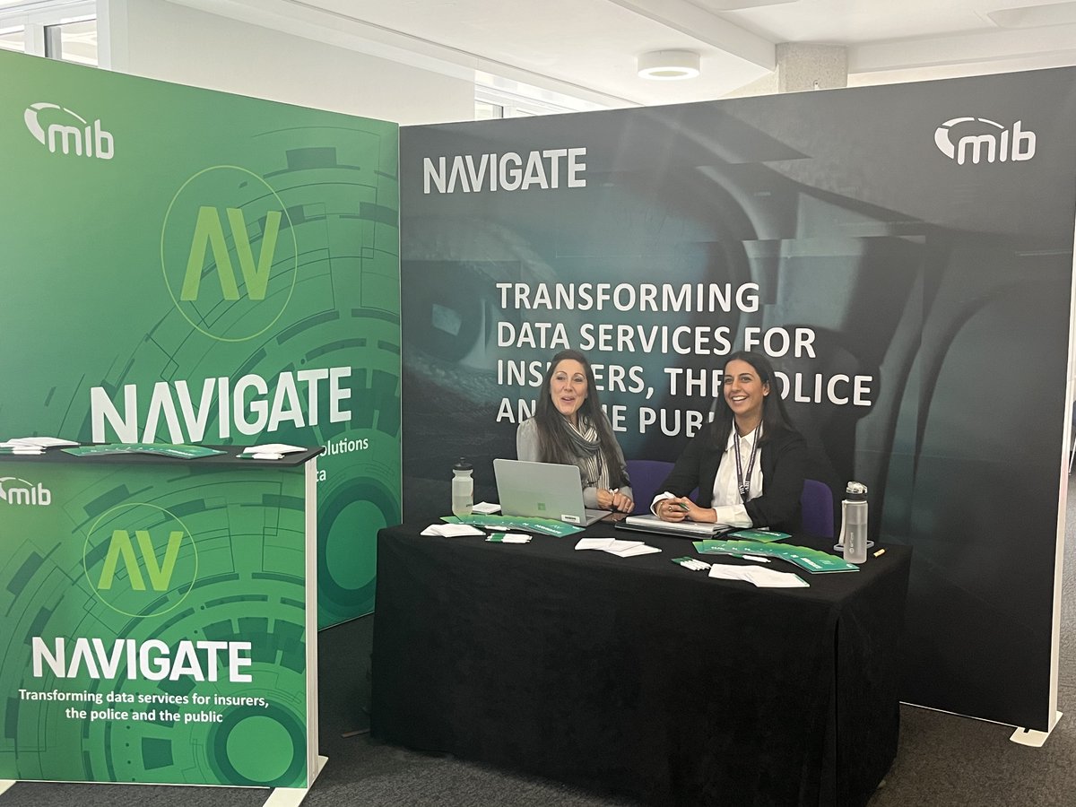 Great to have the @DriveInsured team at #ABIConf24 talking to customers about Navigate - our new, cloud-based platform that will host MID and MIAFTR this year. Another great event by my former @BritishInsurers colleagues!