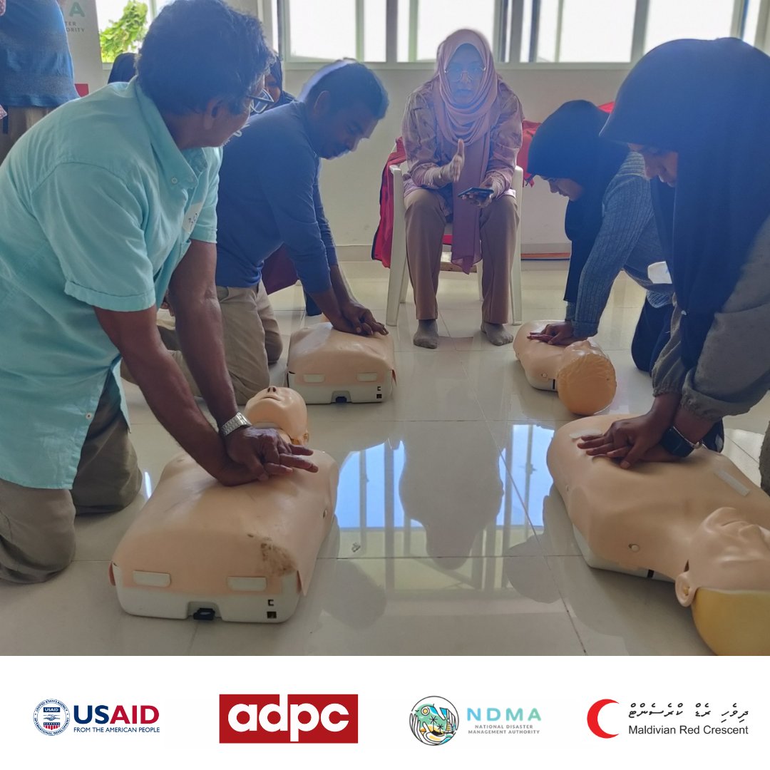 maldivianrc's tweet image. We held a Basic First Aid training in B. Kendhoo under the #SPRINGProject&apos;s Priority Implementation Projects, following the Island Disaster Management Plan planning workshop last year.

Through this training, we hope to create prepared and resilient communities across Maldives!