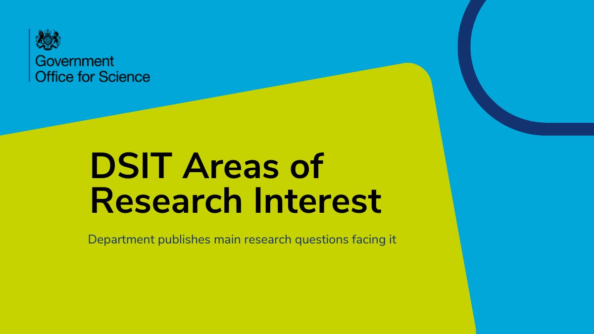 .@SciTechgovuk has published its Areas of Research Interest (ARIs). Find out about the areas they are interested in more research and new evidence in here: gov.uk/government/pub…