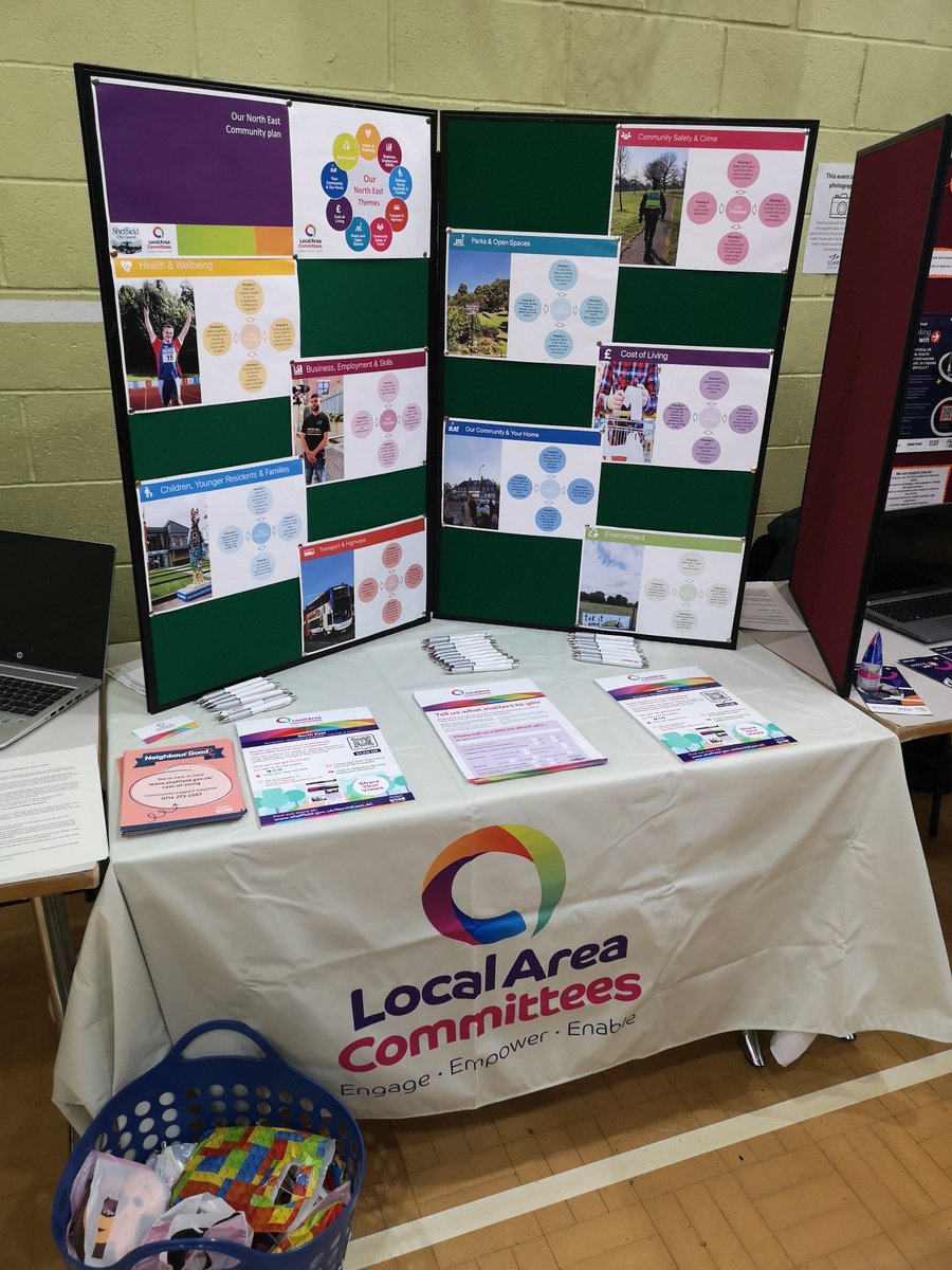 Come see the really friendly staff from Local Area Committees for community group support and to make a difference in your community!! @northeastsheff