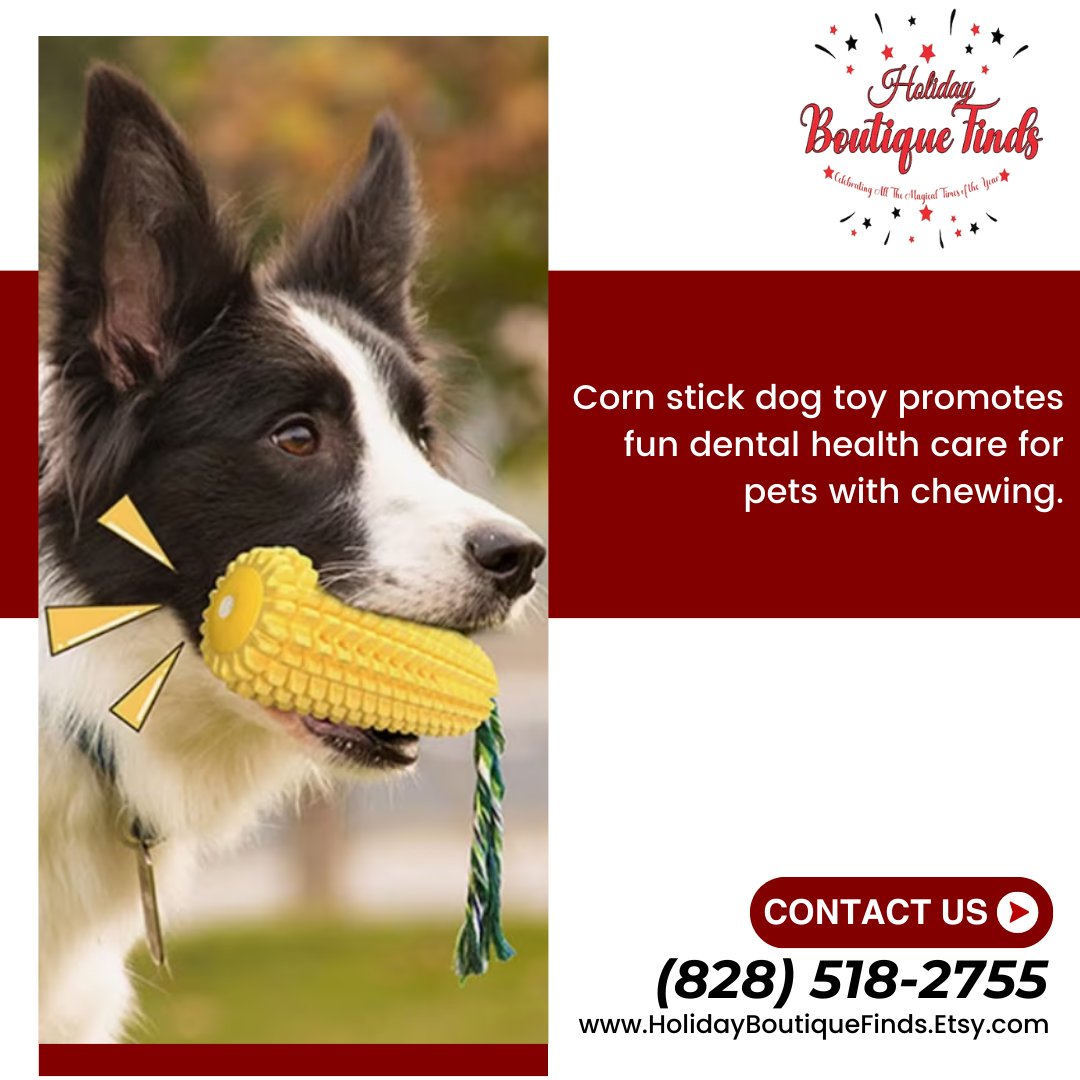 Improve your dog's dental health with our Corn Stick Dog Chew Toy in Alexander NC. A natural, safe choice that pets love. Ideal for maintaining healthy gums. Call (828) 518-2755. #PetHealth #EcoFriendlyPets Promote wellness with enjoyable, healthy chews.