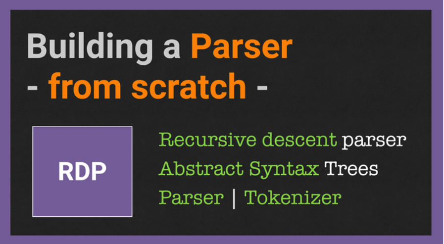 Germán Küber (@germankuber) on Twitter photo Enrolled in <a href="/DmitrySoshnikov/">Dmitry Soshnikov</a>'s "Building a Parser from Scratch" course, I'm astounded by the wealth of knowledge it offers. If you're seeking to elevate your expertise, I highly endorse this course for its transformative impact.
dmitrysoshnikov.education/p/parser-from-… Enrolled in <a href="/DmitrySoshnikov/">Dmitry Soshnikov</a>'s "Building a Parser from Scratch" course, I'm astounded by the wealth of knowledge it offers. If you're seeking to elevate your expertise, I highly endorse this course for its transformative impact.
dmitrysoshnikov.education/p/parser-from-…