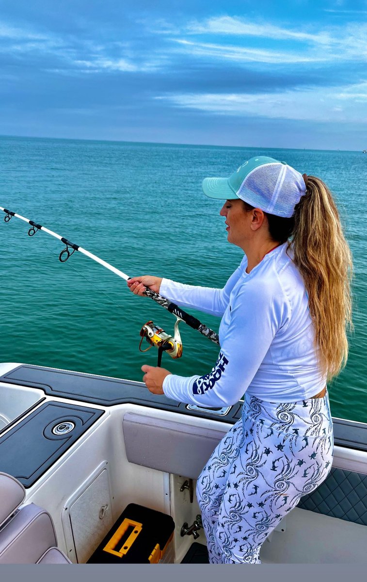 Michelle has something hooked on, check her out on hooked_on_michelle #hookandtackle #fishingapparel #fish #fishin #fishing #angler #fisherman #fishinglife