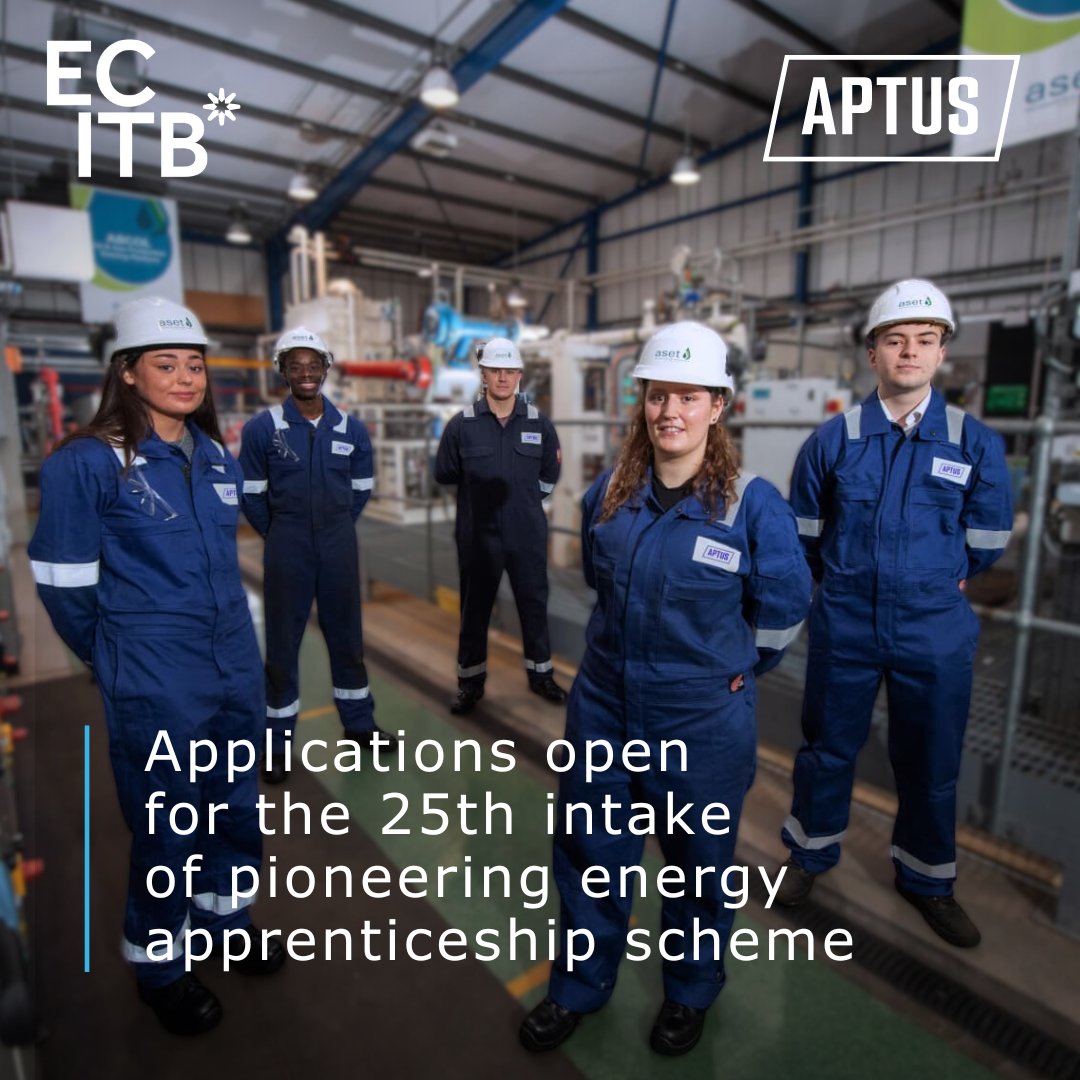 ECITB_Skills's tweet image. Applications are now open for the 25th intake of pioneering energy apprenticeship scheme! Find out more about the APTUS course: opito.com/media/news/app…

#OilandGas #Apprenticeship #TechnicalApprentice