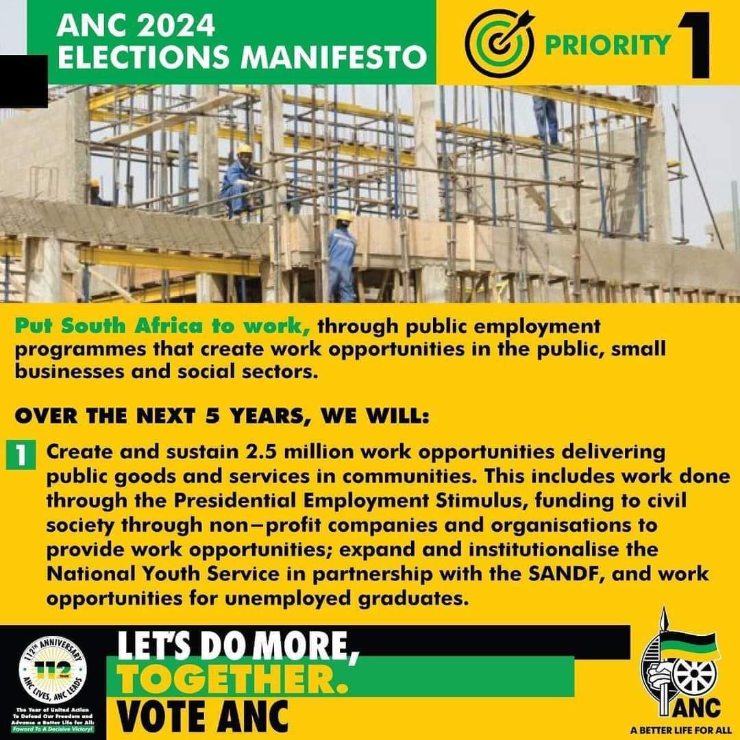 In the 2024 elections, we will therefore go beyond celebrating accomplishments. We learn from the past, from mistakes and setbacks, as we learn from achievements. Together, we will accomplish so much more. #ANCYLatWork #VoteANC2024