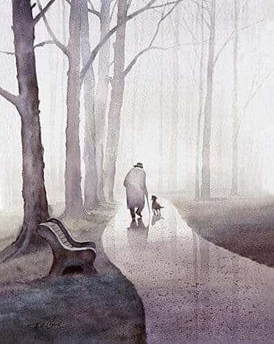 'A man and his dog were walking along a road. The man was enjoying the scenery, when it suddenly occurred to him that he was dead. He remembered dying, and that the dog walking beside him had been dead for years. He wondered where the road was leading them. After a while, they…