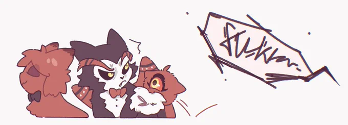  vs Cat series#HazbinHotelFanart 