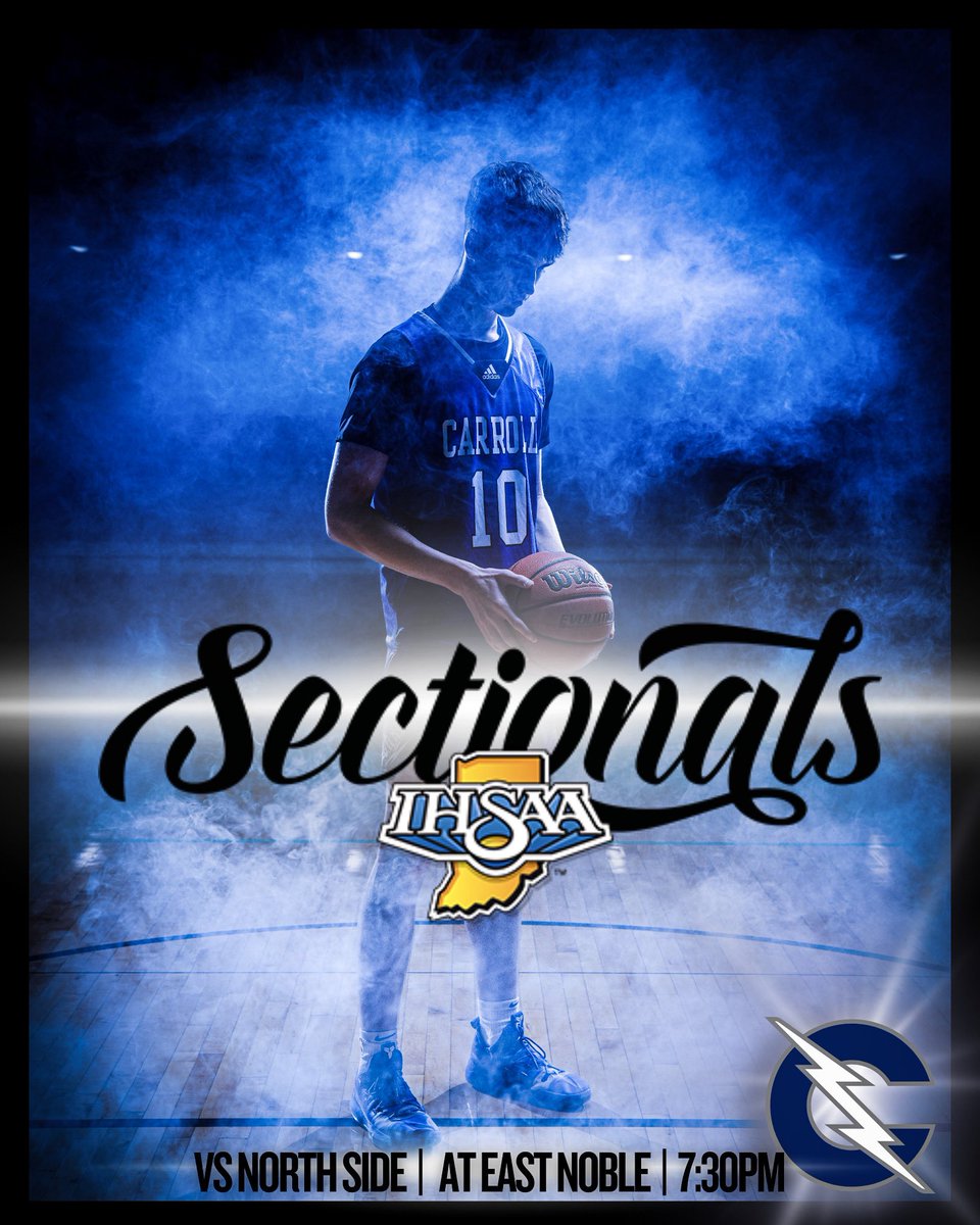 ‼️Sectionals‼️

🆚 North Side
⌚️ 7:30PM
📍 East Noble HS
🖥️ ihsaatv.org/carrollhighsch…
🎟️ public.eventlink.com/tickets?t=70465

📸 @earlyrisephotography