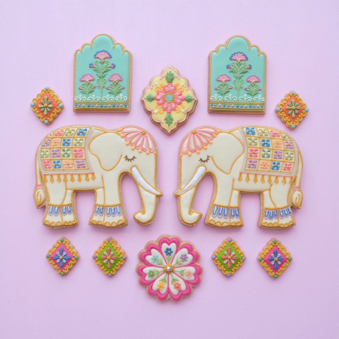 Oriental elephants cookies 🐘🪷