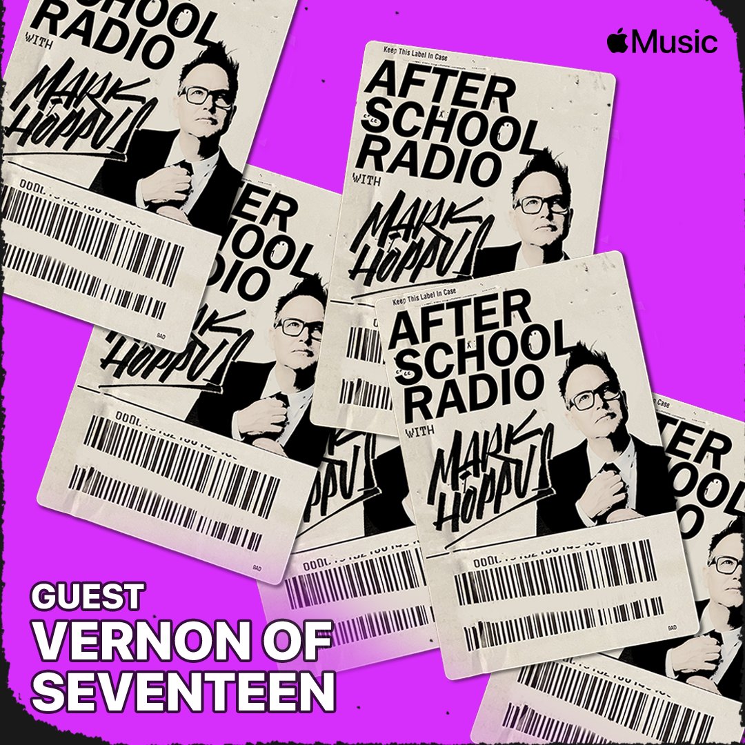 [NEWS] Don't miss VERNON's interview on <a href="/AppleMusic/">Apple Music</a>'s #AfterSchoolRadio with <a href="/markhoppus/">mark hoppus</a>.
Airing on Apple Music Hits on Tuesday, February 27th at 2PM LA / 5PM NY / 10PM LDN.

▶️ apple.co/afterschool

#VERNON #버논
#SEVENTEEN #세븐틴