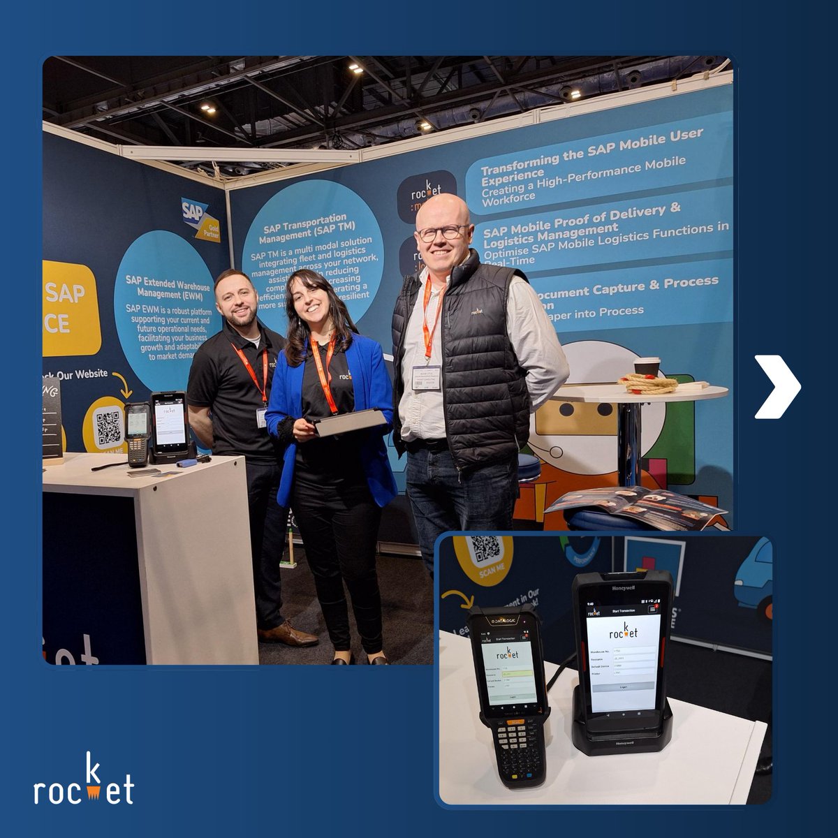 rocket_sap's tweet photo. Join us at Stand SC2950 at the @RetailSCL Expo 2024 🚀💬 

Explore SAP TM-EWM integration with our #SAP experts and an exciting speaker session 💡🌱

Come and visit us at stand SC2950 on 27th and 28th February!
Click here 👉https://t.co/wfmRev8TF9

 #RetailSCL #dsc