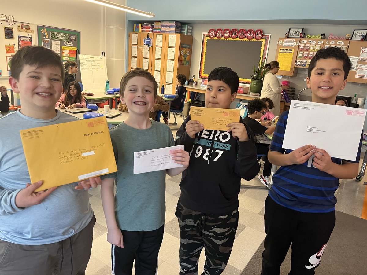 This crew got some fun mail from their National Parks, too!