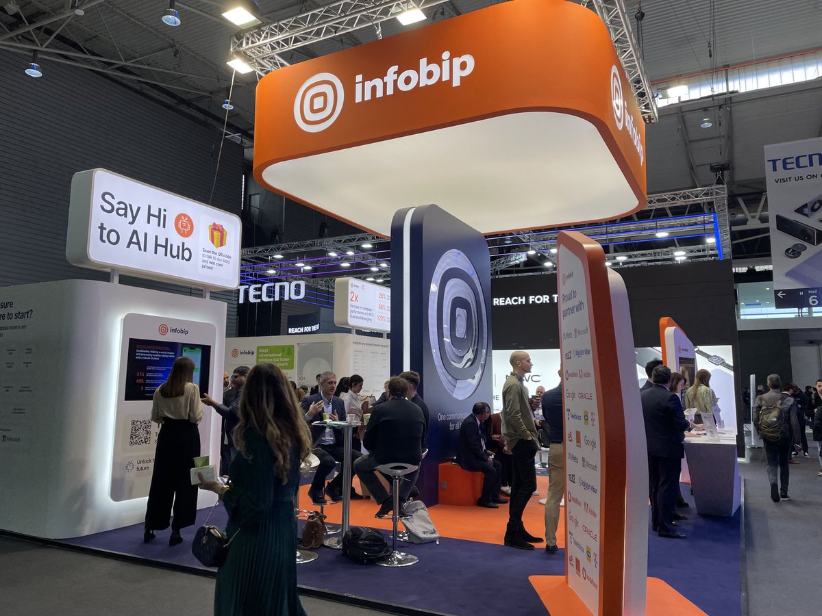 Interested in AI, RCS and Open Gateway? Come and join us ⁦#MWC hall 6, booth 16. ⁦<a href="/Infobip/">Infobip</a>⁩