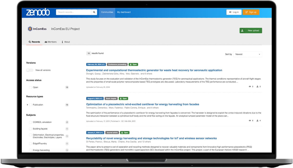 ⌛ The countdown is on! On 29 February, InComEss will wrap up!

Have you had the chance to check out our 17 scientific publications? You can explore at:

🔵 ZENODO ⇒ bit.ly/4bPoDsp
🔵 The dedicated section of the InComEss official website ⇒ bit.ly/48xlmet